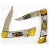 Image 2 : (2) Vtg NIB US Constitution 1987 LockBack Knives
