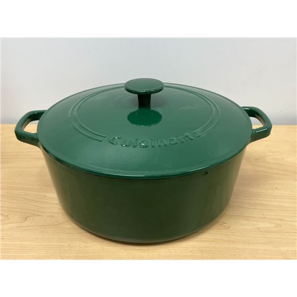 Cuisinart Green Cast Iron Pot & Lid Large 7 Qt