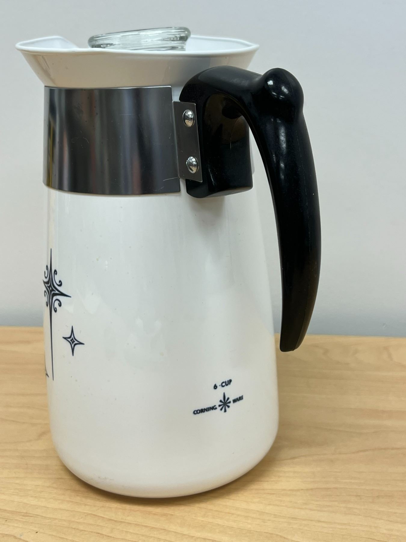 Vintage Corning Ware Starburst 6 cup Coffee Percolator super clean