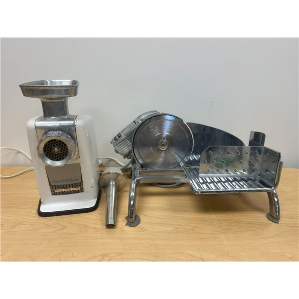 Rival ElectrOMatic 1101E Food Slicer & GrindOMatic Meat Grinder No. 772