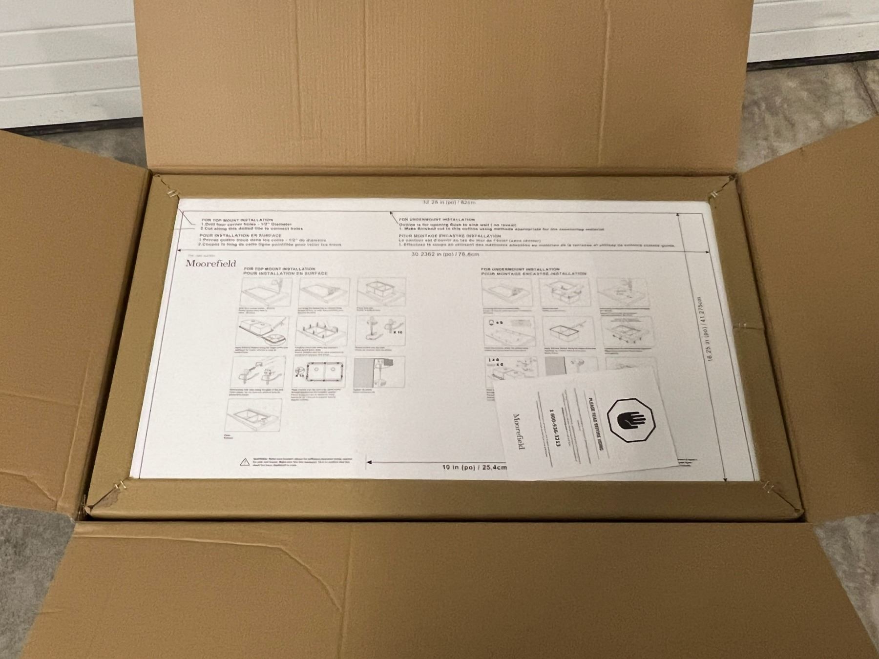 Moorefield Francois Kitchen Sink Workstation looks new in box Moorefield Francois Kitchen Sink Workstation looks new in box
