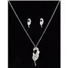 Image 1 : Ladies Feather necklace and earrings