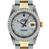 Image 1 : Rolex Womens MIdsize 31mm 2 Tone MOP Diamond Datejust Wristwatch