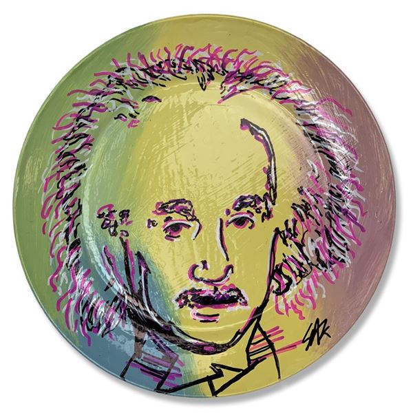 Einstein by Steve Kaufman (1960-2010)