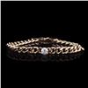 Image 1 : 0.98 ctw Diamond 14K Yellow Gold Chain Bracelet