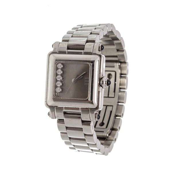 Chopard Gray Silver Happy Sport Watch