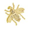 Image 3 : Vintage 14k Yellow & White Gold .25 ctw Diamond Detailed Fly Bee Insect Brooch P