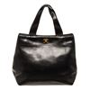 Image 1 : Chanel Black Leather CC Cabas Tote Bag