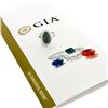 Image 2 : French 18K Gold Platinum 6.21 ctw GIA Cabochon Emerald Diamond Halo Cocktail Rin