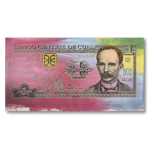 Cuban Money by Steve Kaufman (1960-2010)