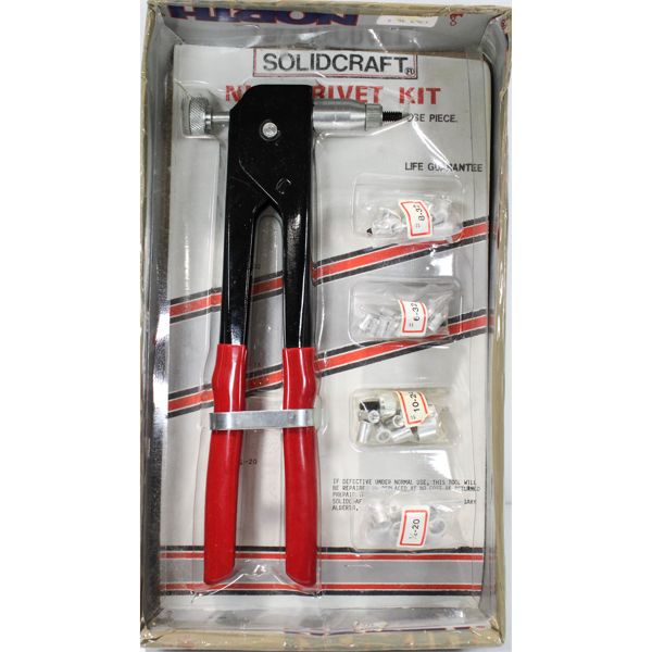 SOLIDCRAFT NUTS RIVET KIT - NEVER USED