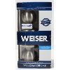 WEISER BED & BATH SATIN NICKEL INTERIOR DOOR KNOB KIT