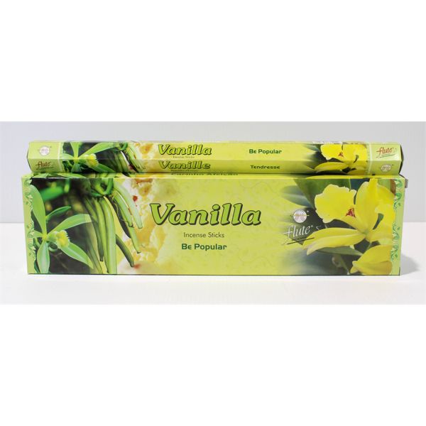 FLUTE BRAND 16  VANILLA HANDCRAFTED INDIAN INCENSE 