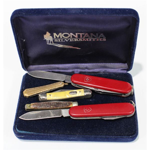 SET OF 5 POCKET KNIVES