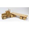 Image 1 : WOOD SEMI-TRUCK AND TRAILER CRIBBAGE BOARD 