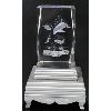 Image 1 : GLASS CRYSTAL W/DOLPHINS LASER ETCHING