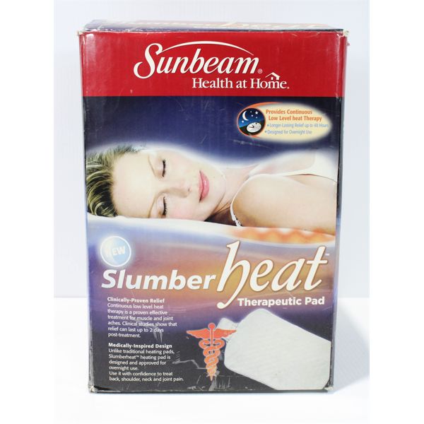 SUNBEAM SLUMBER HEAT THERAPEUTIC PAD