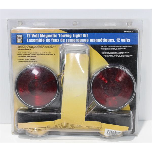 POWER FIST 12V MAGNETIC TOWING LIGHT KIT