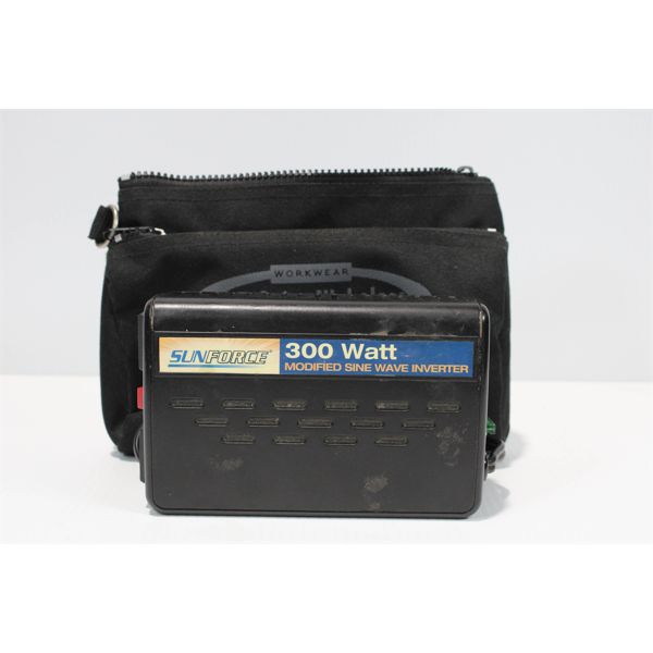 SUNFORCE 300WATT MODIFIED SINE WAVE INVERTER W/CASE