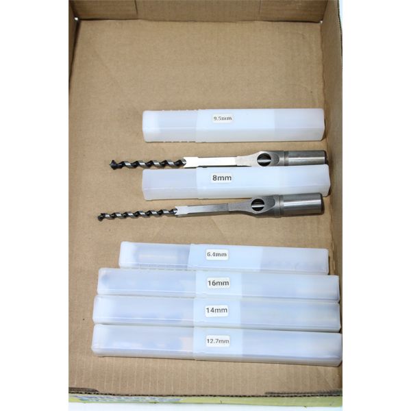 ASSORTED SIZES SQUARE HOLE DRILL BITS