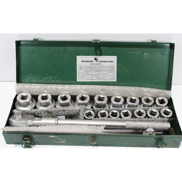 WESTWARD HEAVY DUTY 3/4" DR. RATCHET AND SOCKET SET