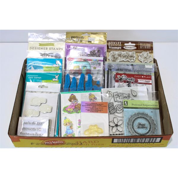 VARIOUS ACRYLIC & RUBBER STAMPS PRECIOUS MOMENTS