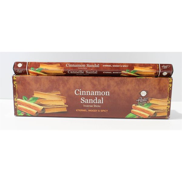 FLUTE BRAND 16" CINNAMON SANDAL INDIAN INCENSE