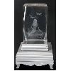 Image 1 : GLASS CRYSTAL W/ MERMAID LASER ETCHING