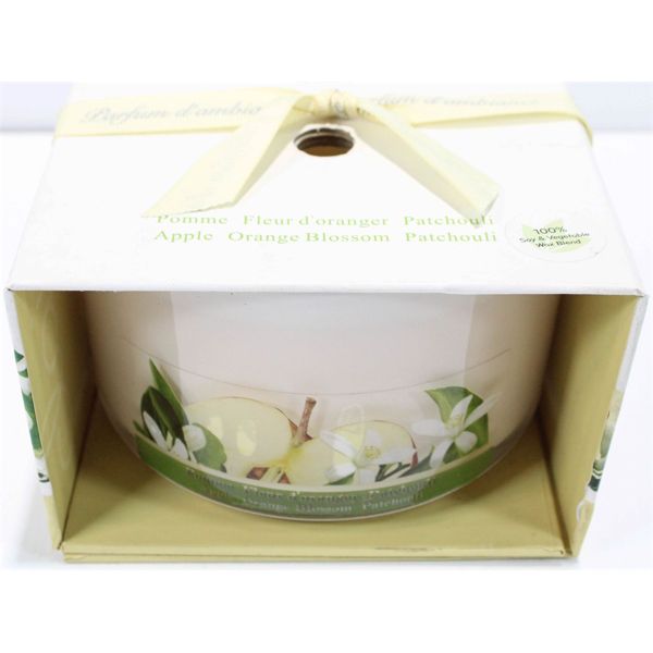 CLAIR DE LUNE CANDLE, APPLE ORANGE BLOSSOM PATCHOULI