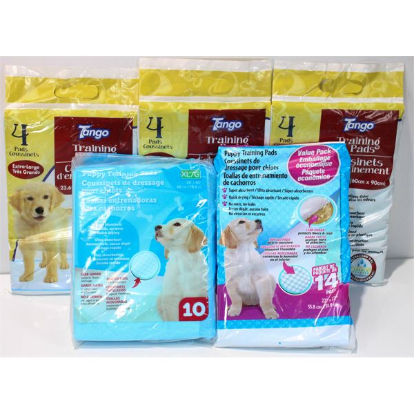 5 PACKS OF DOG TRAINING PADS