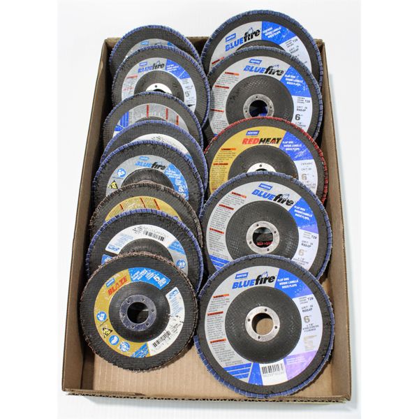 FLAT OF FLAP DISC GRINDING WHEELS, 5" AND 6"