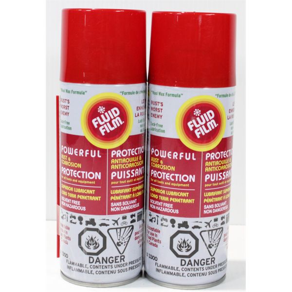 2 PKG'S FLUID FILM RUST AND CORROSION PROTECTION