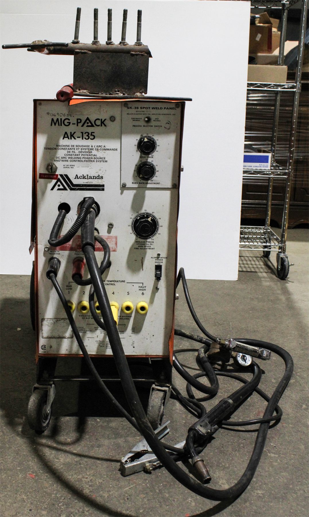 ACKLANDS MIG PACK AK135 WELDER, 3 PHASE