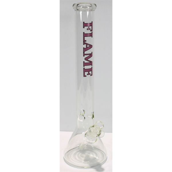 18" FLAME BRAND BEAKER TUBE BONG