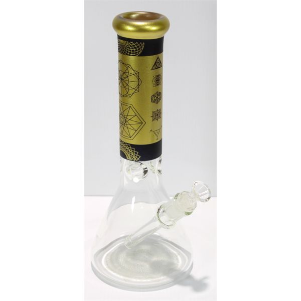 14" PREMIUM BOROSILICATE GLASS BEAKER TUBE BONG