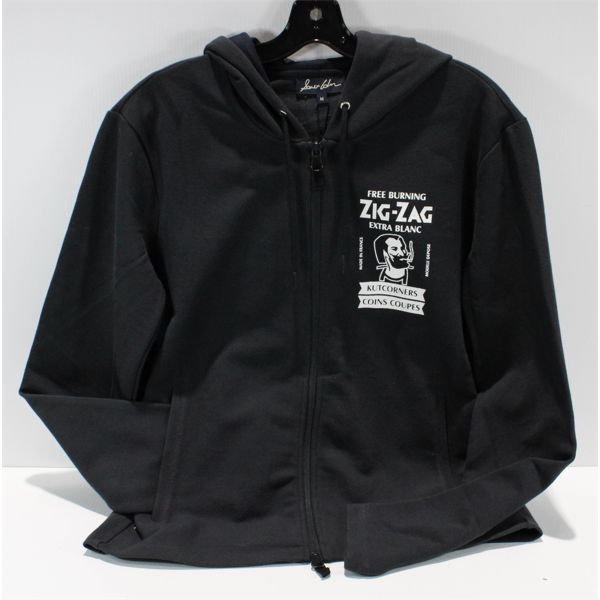 NEW, WITH TAGS, ZIG ZAG BRAND ZIP UP HOODIE, SIZE M