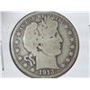 Image 1 : 1913 Barber Half Dollar (Good) Key Date
