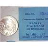 Image 2 : 1961 Kansas Statehood Comm. Medallion (UNC) .925