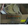 Image 2 : BOX OF MISC. LEATHER NAIL POUCHES, WOOD PLANE, CARPENTRY