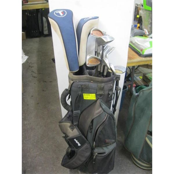 GOLF BAG W/ASSORTED TOUR STAR CLUBS