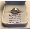 Image 1 : 14KT HALO DESIGN DIAMOND RING - 1.02 TCW W/A - $6,120. - SZ 5