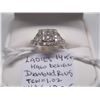 Image 3 : 14KT HALO DESIGN DIAMOND RING - 1.02 TCW W/A - $6,120. - SZ 5