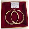 Image 1 : LADIES 10KT HOOP EARRINGS (PR) - 3.5 G