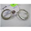 Image 2 : PAIR OF SILVER .925 HOOP EARINGS