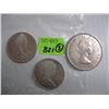 Image 2 : 1958 DOLLAR & 2 - 1967 50 CENT PIECES