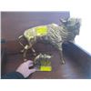 Image 1 : LARGE BULL FIGURINE & HORSE BRASS FIGURINE