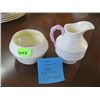 Image 1 : BELLEEK CLEARY CREAM & SUGAR PINK TRIM - 2ND MARK