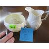 Image 1 : BELLEEK LILLY CREAM & SUGAR - 4TH MARK
