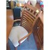 Image 3 : DINING TABLE W/4 LADDER BACK CHAIRS (SOME MARKS ON TABLE)