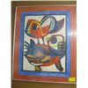 Image 1 : DECORATIVE COLORED FRAMED PRINT BY APPEL